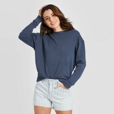 Women's Sweatshirt - Universal Thread Navy XXL, Blue FREE SHIPPING