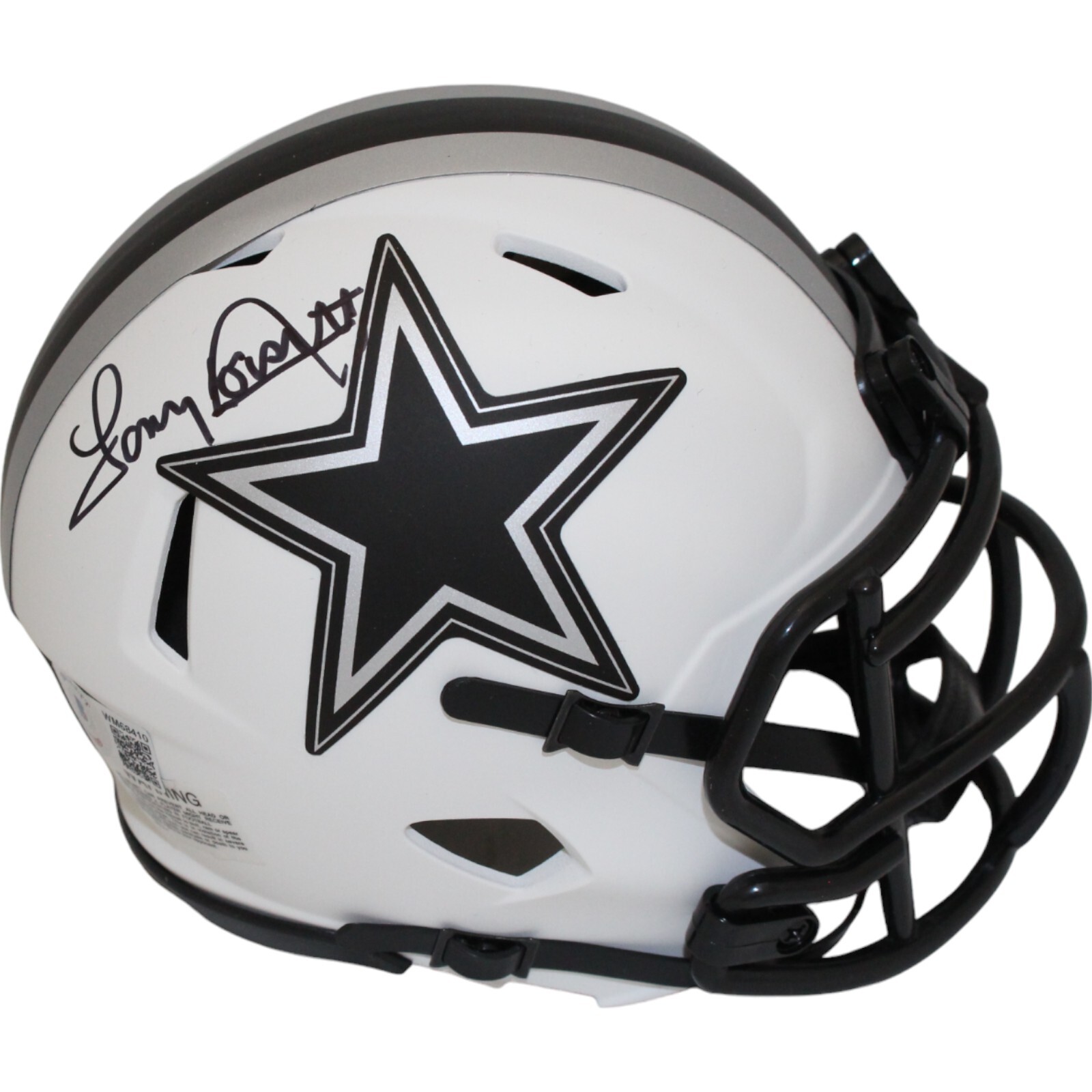 Tony Dorsett Autographed Signed Dallas Cowboys Lunar Mini Helmet Beckett 