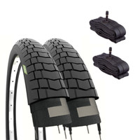 2 Reifen 20X1.95 (50-406) Fahrrad Bmx Pneumatici + SchläUche Ventil Schrader