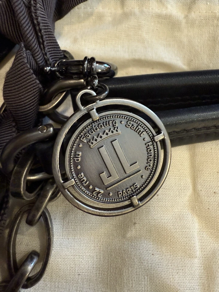 Bolso de Mano Grande Lanvin Amalia Gris Oscuro Acolchado Piel de Cordero (Nuevo con Etiqueta) Foto 4 de 4