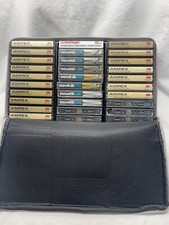 VTG Case Logic 60 Cassette Tape Padded Travel Carrying Case Gray 30 Blank Tapes
