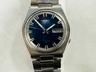 Vintage Seiko 7009-8079 Blue Dial Stainless Steel Day/Date Automatic Men's Watch