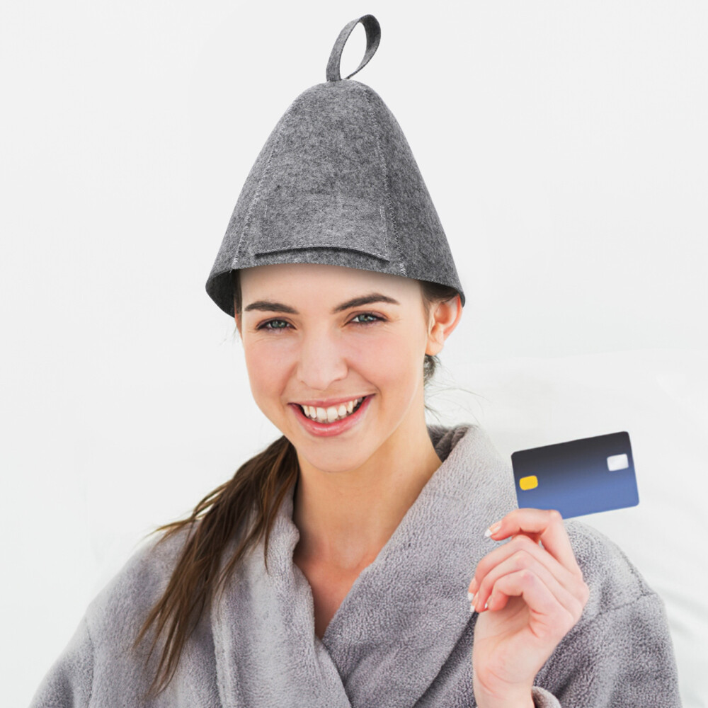 4 Pcs Felt Shower Cap Man Bath Hats for Sauna Women Protect Hair eBay