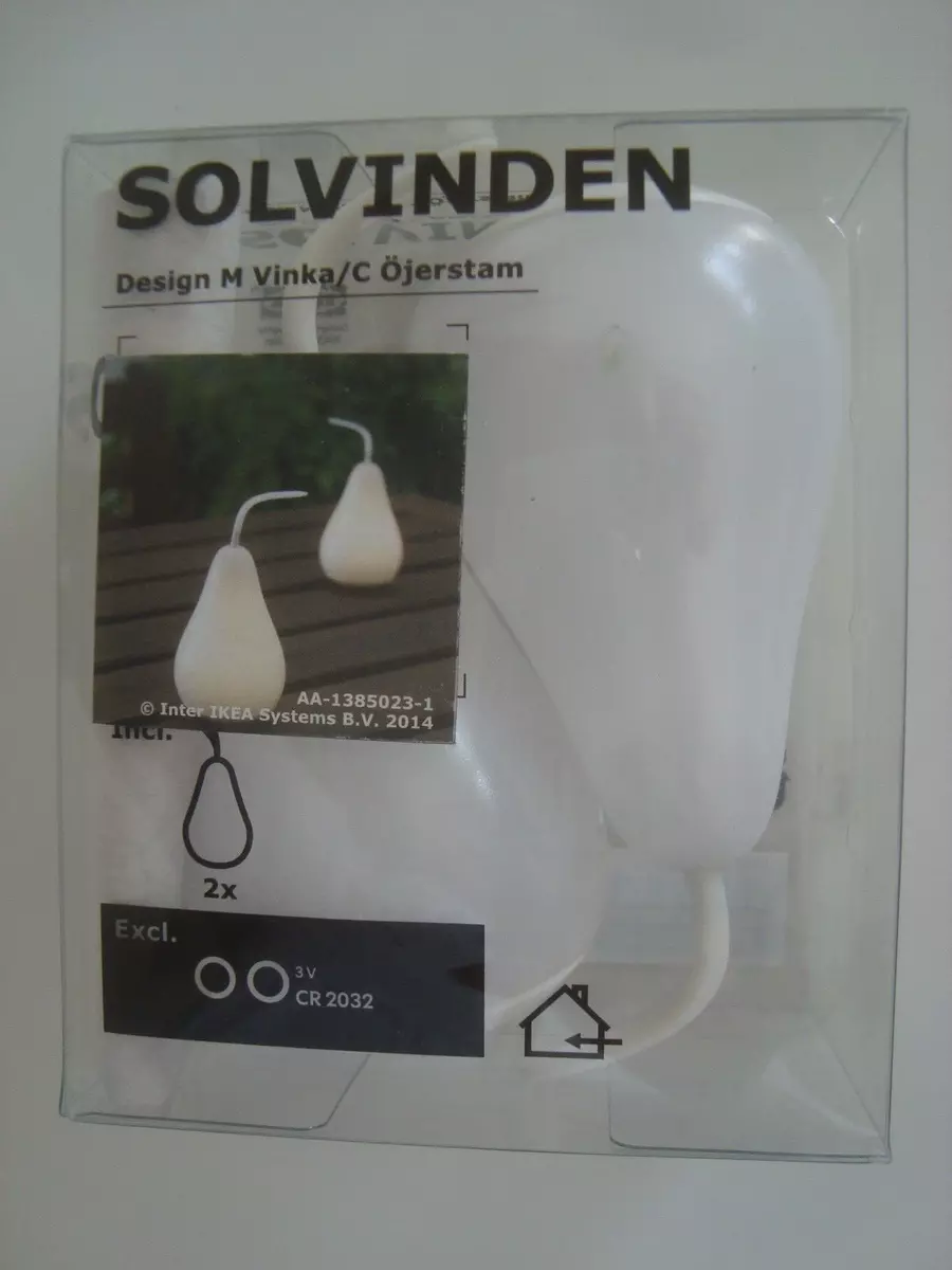 Ikea Lights HT &#034; Battery operated White Pear LED Light Pack 2 NEW | eBay