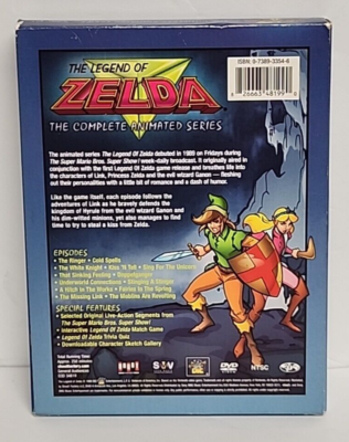 The Legend of Zelda Complete Animated Series DVD 2005 3-Disc Set