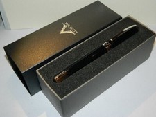 STYLO PLUME VISCONTI VERTIGE TOTAL NOIR FABRIQUÉ EN ITALIE TRÈS BEAU