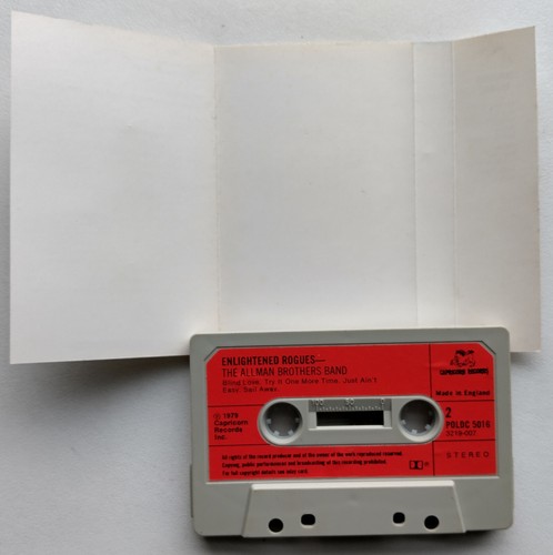 ALLMAN BROTHERS - ENLIGHTENED ROGUES (CAPRICORN POLDC5016) 1979 UK CASSETTE TAPE - Picture 3 of 4