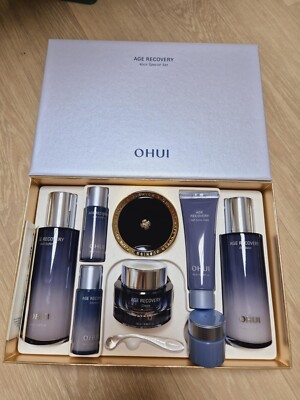O HUI Age Recovery 4pcs Special Set Anti Wrinkle Cream Emulsion Toner K-Beauty