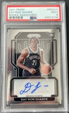 DAY’RON SHARPE 2021 PANINI PRIZM ROOKIE SIGNATURES PSA MINT 9