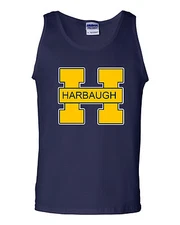 Jim John Harbaugh Michigan Wolverines Fire Brady Hoke jersey  Tank Top
