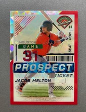 2024 Panini Prospect Edition Baseball Jacob Melton Red Cracked Ice Prizm #146