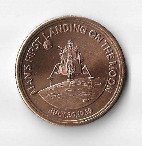 MAN'S FIRST LANDING ON THE MOON APOLLO 11 MISSION 1969 1-1/2
