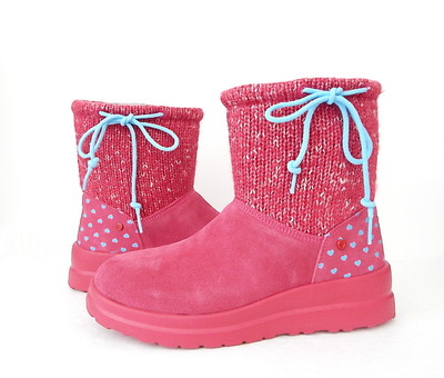 NWB UGG Women s Knit Slouchy Mini Comfy Boot Size 8 M (US)  Punch Knit