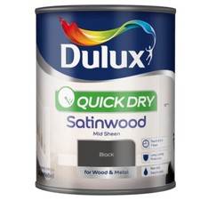 Dulux - Quick Drying Satinwood Paint For Wood & Metal 750ml - Various Colours