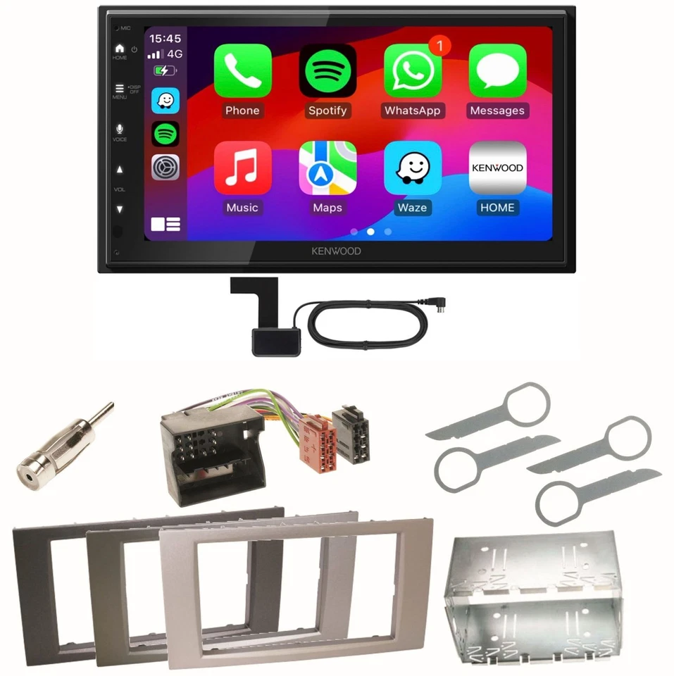 Kenwood DMX6523DABS Android Auto Einbauset für Ford Focus C-Max Fiesta Transit - Bild 1 von 1