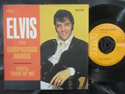 ELVIS PRESLEY Suspicious Minds / SP Germany 1969 RCA VICTOR 47-9764