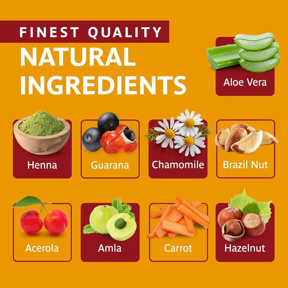 Crema de henna Surya Brasil Products, rubio oscuro rojizo, 2,37 onzas líquidas Foto 3 de 4