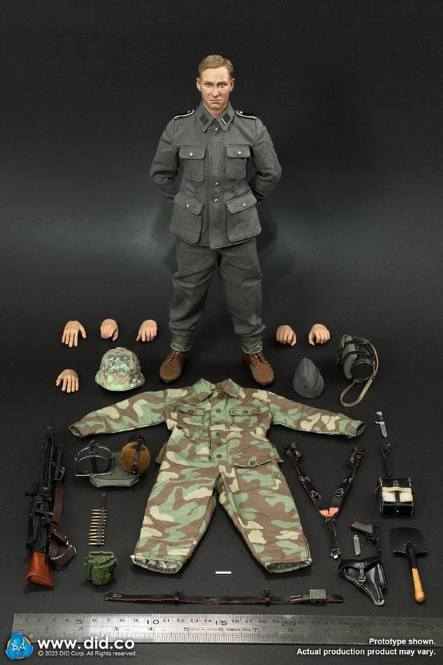 1/6 DID D80169 German 12th Panzer Division MG42 Gunner – Otto Action Figure Toys - Image 2 of 4