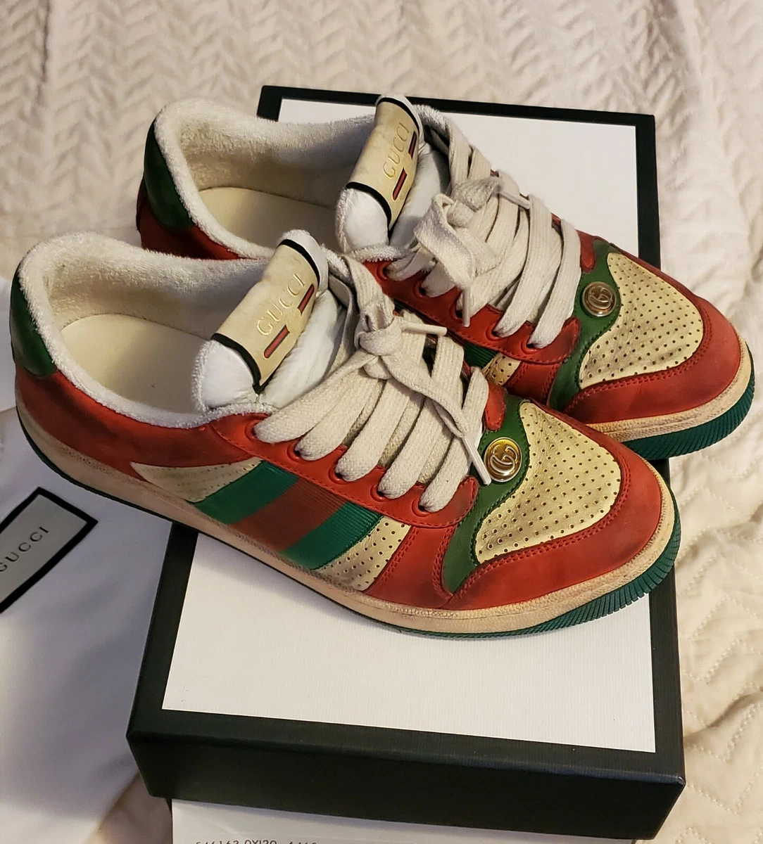 Gucci Men's Screener Low-Top Sneakers