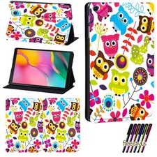 Image of Printed Leather Stand Cover Case For Samsung Galaxy Tab A8 10.5 X200 X205 Tablet