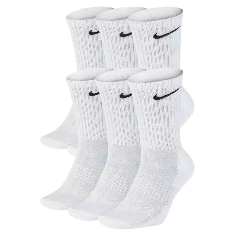 Calcetines para hombre Nike Dri-Fit todos los días acolchados atléticos fitness tripulación entrenamiento calcetines Foto 3 de 4