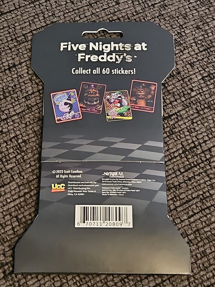 Five Nights At Freddy's FNAF Holographic Trading Stickers Blister - Foto 6