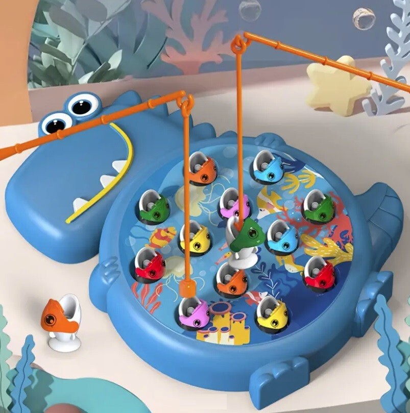 MIJOMA Gioco Di Pesca Motorizzato Con Dinosauri E Unicorni - Gioco Creativo Per 2-4 Bambini - 3