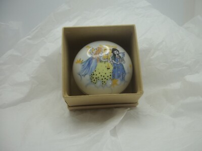 J.W.K Bavaria Trinket Box Angels Christmas 1979 Western Germany