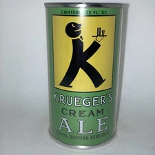 Krueger's Cream Ale "Baldie" OI REPLICA / NOVELTY beer can, paper label