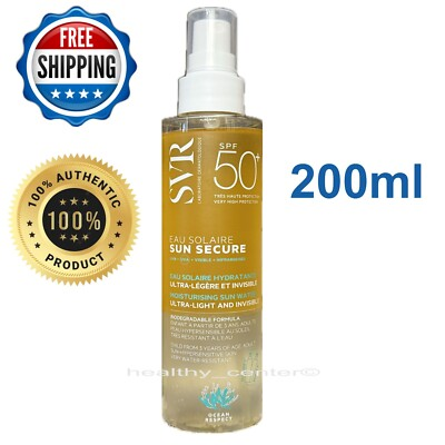 #ad #ad SVR Sun Secure Eau Solaire SPF50 Sun Protection Water 200ml Exp 08 2027 $27.89