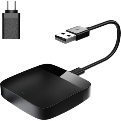 Wireless Carplay Adapter, Converts Wired to Wireless Dongle for Wireless Control
