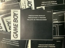GameBoy Precautions Booklet C/AGB-USA-1 Nintendo GameBoy Insert Only