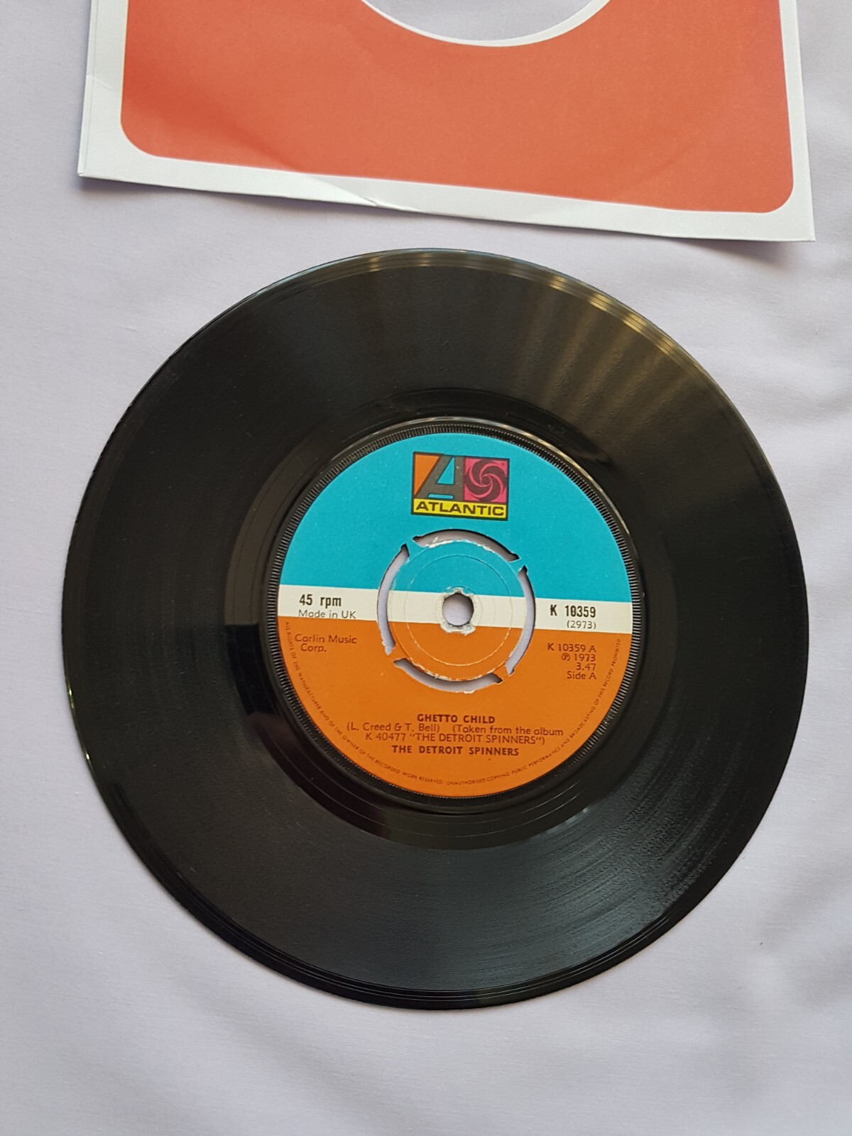 Detroit Spinners...Ghetto child. 7" Single. eBay