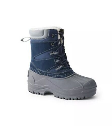 Mocassins Bleu Marine Lands' End Neuves Avec étiquettes Pour Garçon - Taille US 8 (24 EU) - Enfilez Et Partez !