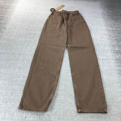 Ksubi Jeans Womens 24 Denim Pants Playback Koko Super High Rise Relaxed Brown