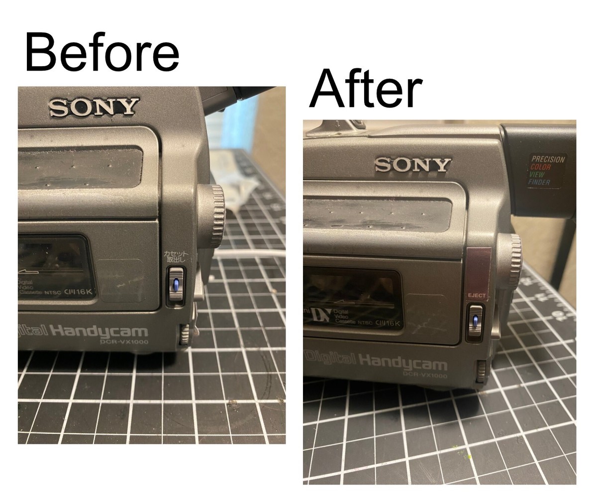 Sony DCR-VX1000 English Translation Decals/Stickers | eBay Sony DCR-VX1000 English Translation Decals/Stickers | eBay