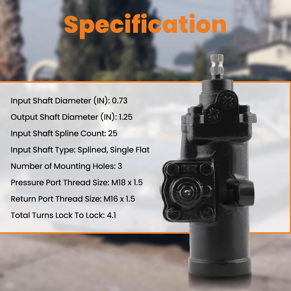 Power Steering Gear Box for 1997-2002 Dodge Ram 2500 3500 4.7L 5.9L 8.0L 27-7585 - Изображение 3 из 4