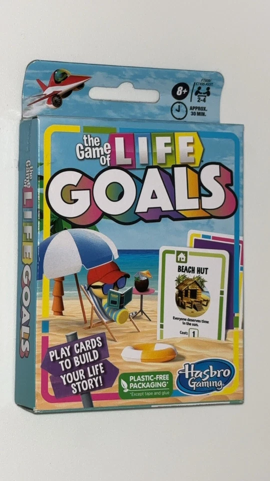 Juego de cartas The Game of Life Goals para 2-4 jugadores de Hasbro Nuevo Foto 2 de 4