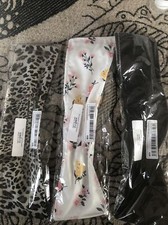 three 3 twist hair bows cotton nwt az-00000380