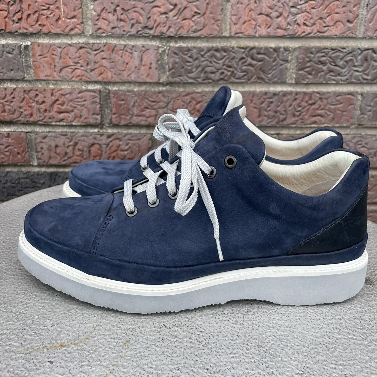 Samuel Hubbard Dress Fast Sneakers Navy Nubuck Suede Casual 