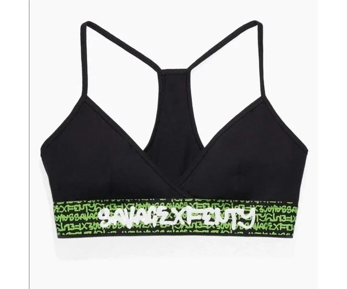 Savage x Fenty sport bra logo band 1X