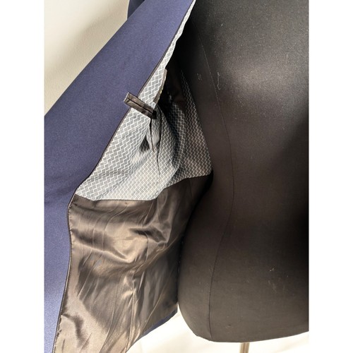 Haggar H26 Navy Blazer Two Button Sport Coat Business Casual Jacket 38R NWOT - Picture 6 of 10