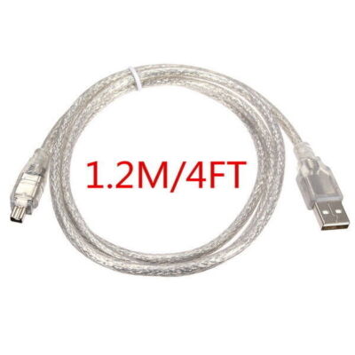 Cablecy USB Male to Firewire IEEE 1394 4Pin Male Adapter Cable for DCR-TRV75E