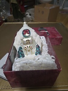 Hallmark Keepsakes Sugarplum Cottage Ornament 3.5” Crown Reflections Blown Glass