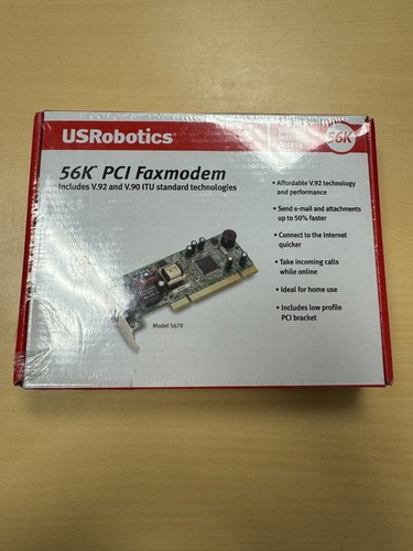 US Robotics 56k PCI Faxmodem Model: 5670 - Picture 1 of 2