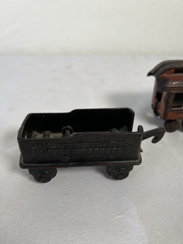 Antique 1880 Wilkens Cast Iron Steam Engine w/Bonus Cast Iron Tender + Car - Picture 11 of 18