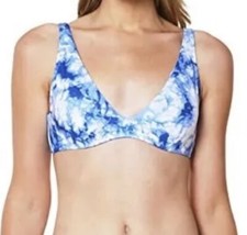 Sanctuary L77610 Womens Blue Poolside Tie Dye Bikini Top Size Small