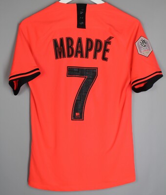 PSG 2019/2020 AWAY FOOTBALL SHIRT JERSEY NIKE S #7 MBAPPE PARIS