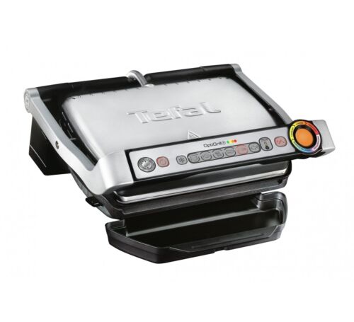 Tefal OPTIGRILL+ GC712D, Kontaktgrill (silber/schwarz) - Bild 1 von 6