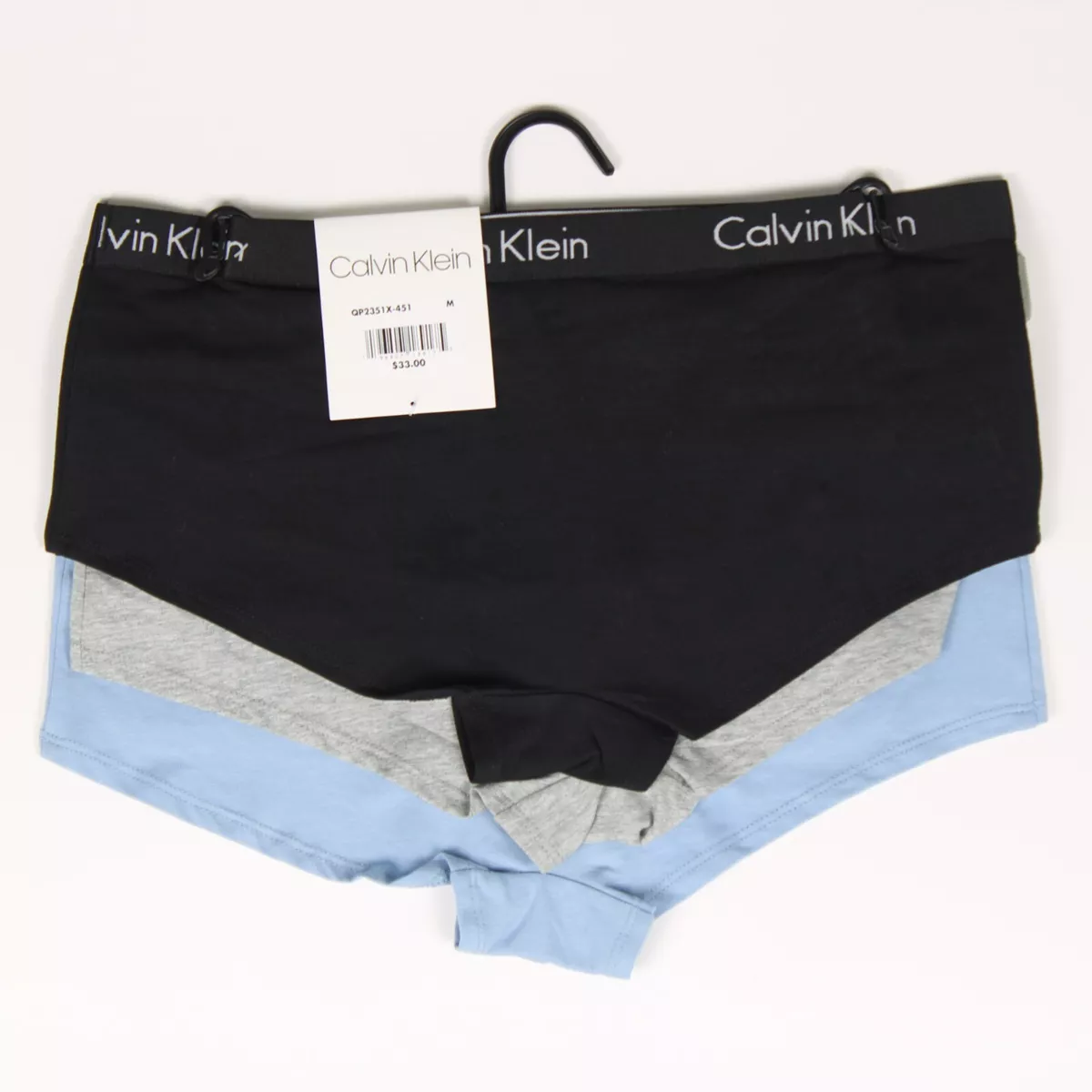 Calvin Klein Women`s Motive Cotton Boyshorts 3 Pack, Blue(qp2351-420) G_b,  Small : : Clothing, Shoes & Accessories